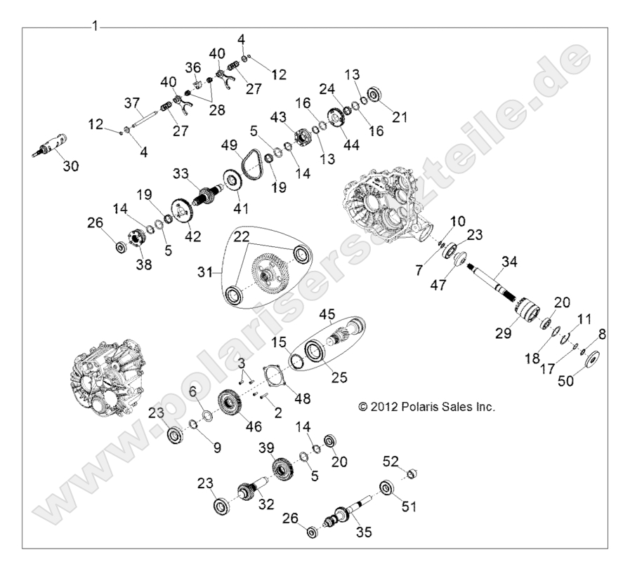 DRIVE TRAIN, MAIN GEARCASE INTERNALS