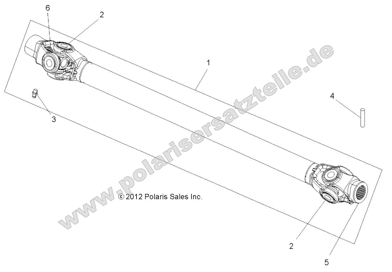 Drive Train, Prop Shaft, Front