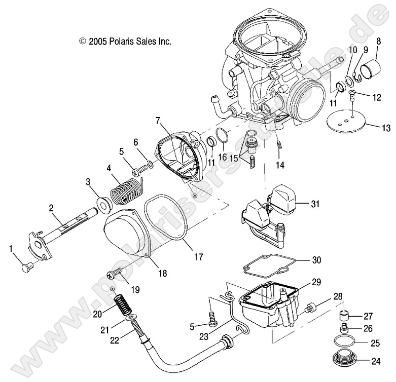 ENGINE, LOWER CARBURETOR