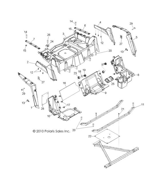 BODY, REAR RACK and FENDER