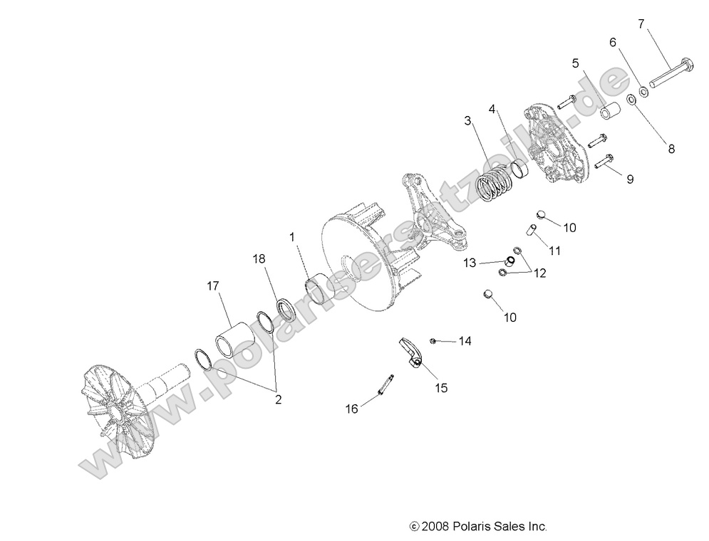 DRIVE TRAIN, PRIMARY CLUTCH