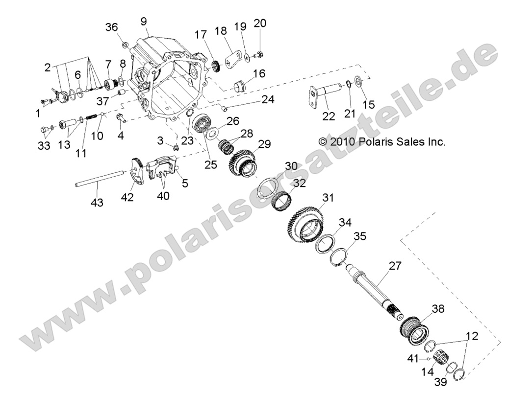 DRIVE TRAIN, MAIN GEARCASE INTERNALS 2