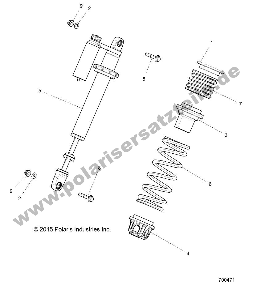 SUSPENSION, FRONT SHOCK MOUNTING