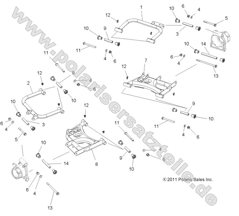 SUSPENSION, REAR CONTROL ARMS