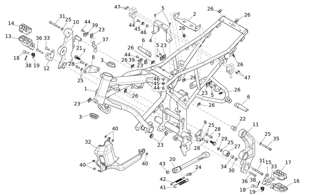 Caballero700-Rahmen Rahmen