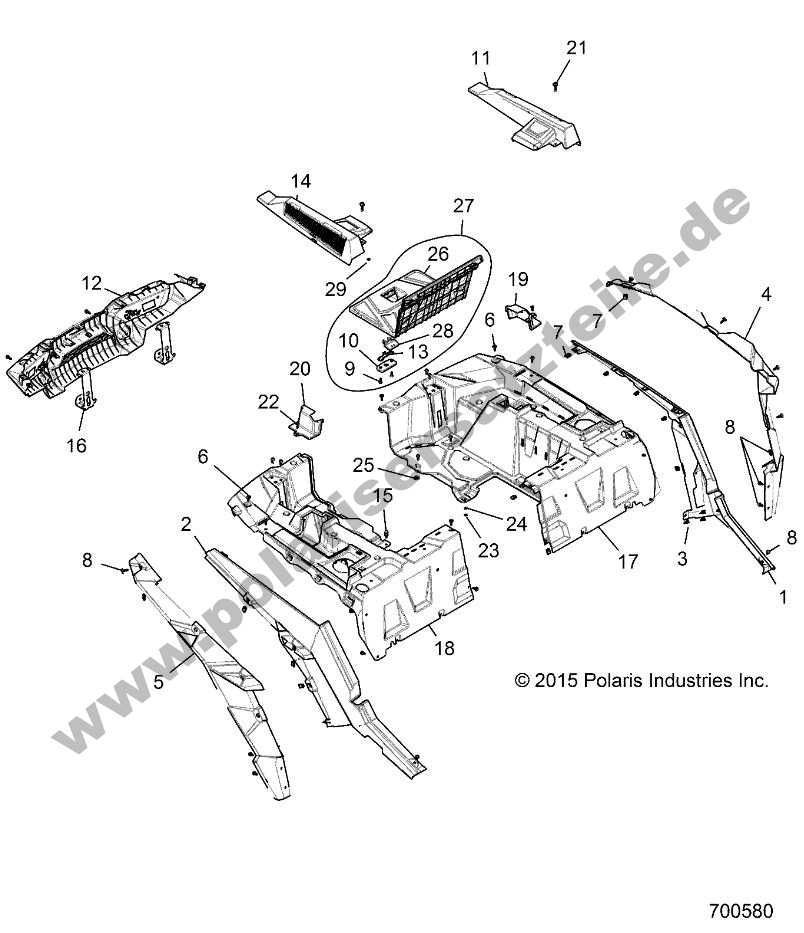 BODY, REAR RACK AND FENDERS