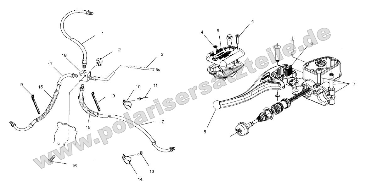Controls - Master Cylinder/Brake Line