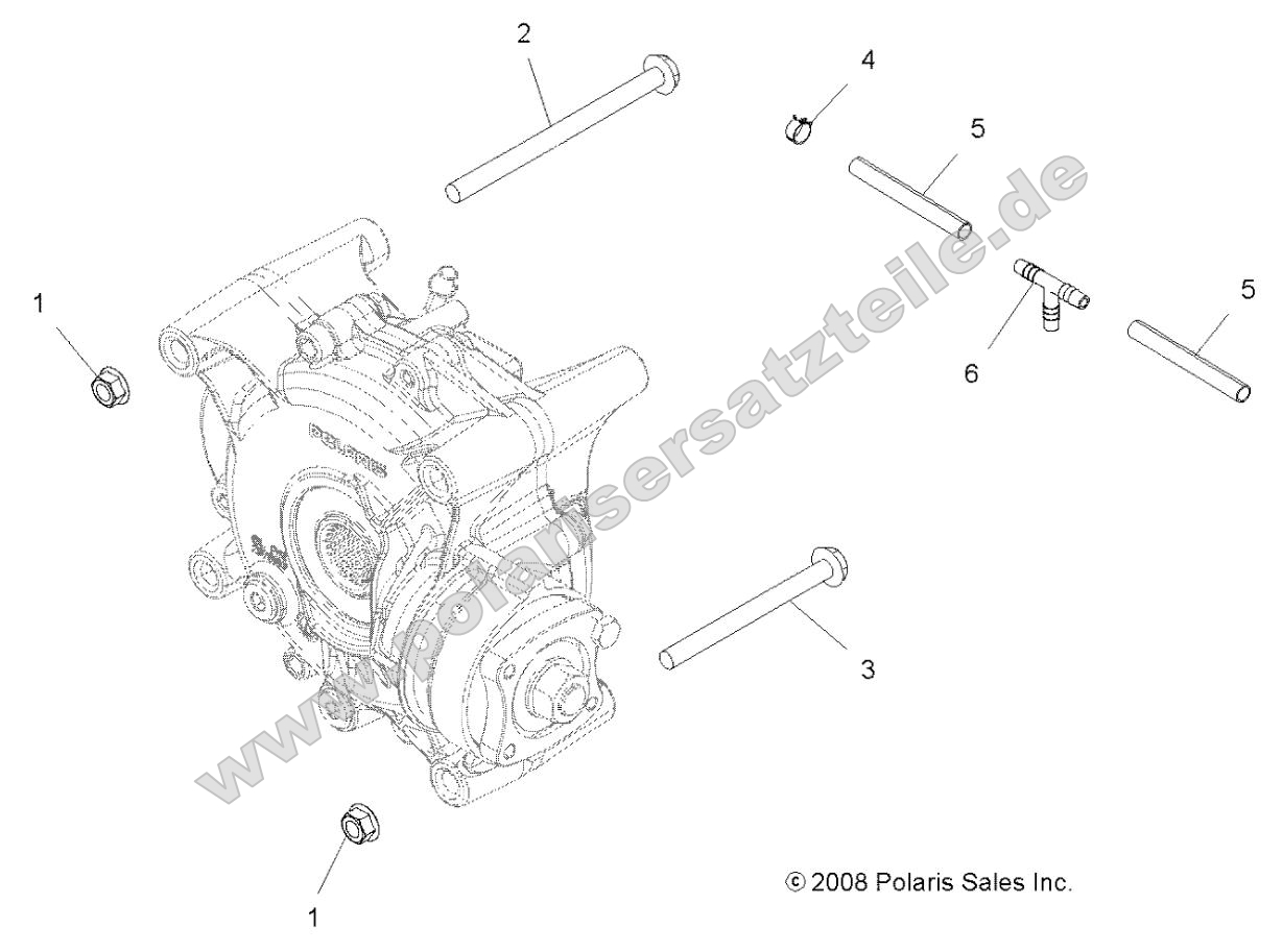Drive Train, Gearcase Mounting, Rear