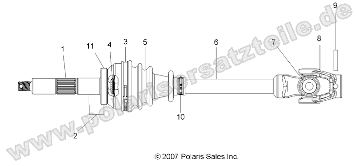 DRIVE TRAIN, FRONT DRIVE SHAFT