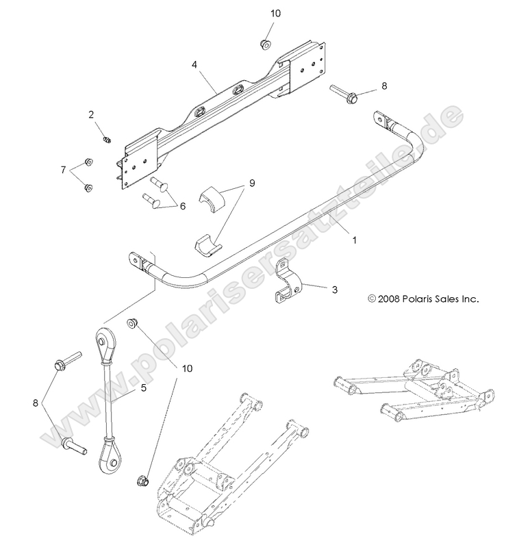 SUSPENSION, STABILIZER BAR, REAR
