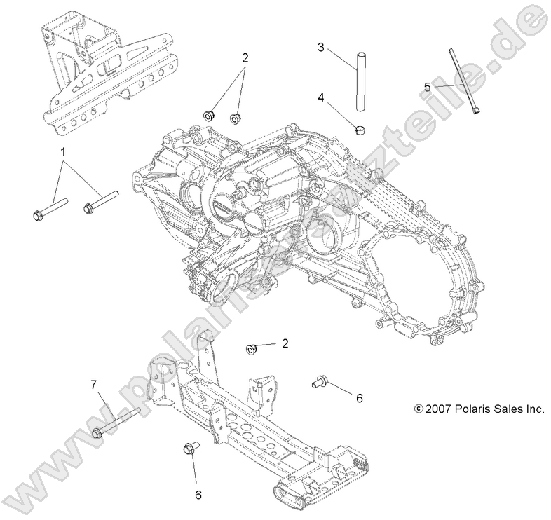 DRIVE TRAIN, MAIN GEARCASE MOUNTING