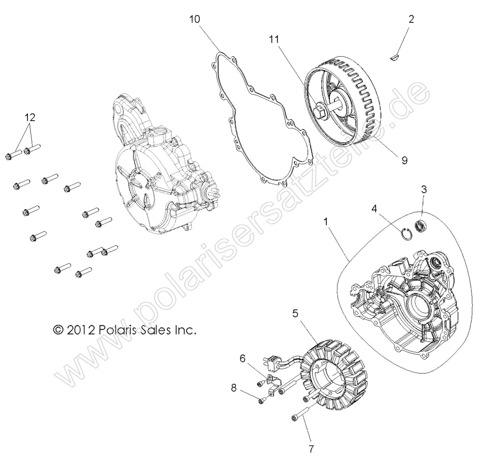 ENGINE, STATOR and COVER