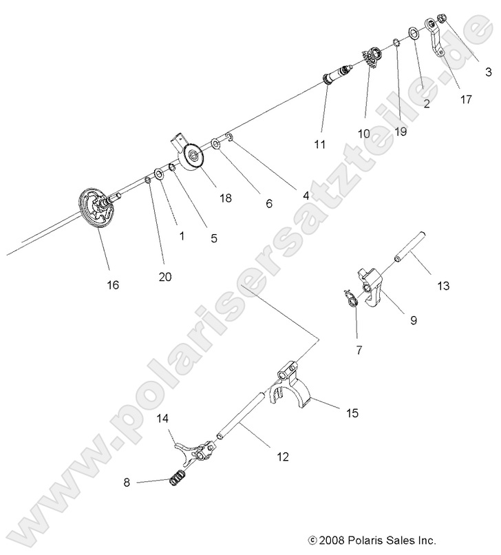 DRIVE TRAIN, MAIN GEARCASE SHIFT FORKS
