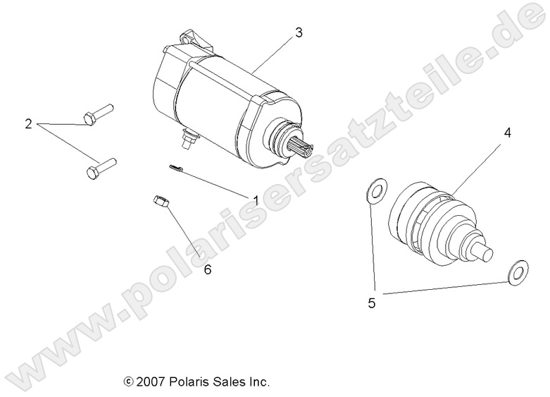 ENGINE, STARTING MOTOR