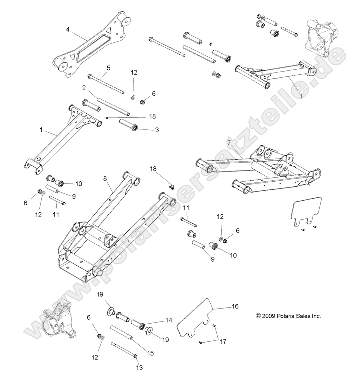 SUSPENSION, REAR CONTROL ARMS