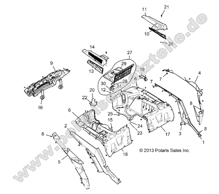 BODY, REAR RACK AND FENDERS