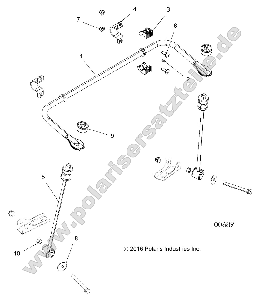 Suspension, Stabilizer Bar, Rear