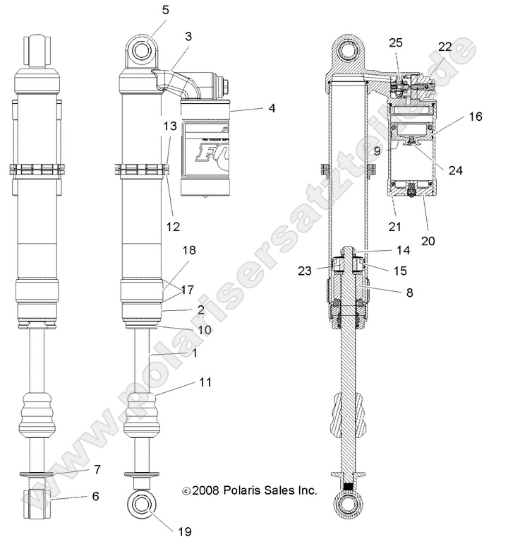 SUSPENSION, FRONT SHOCK