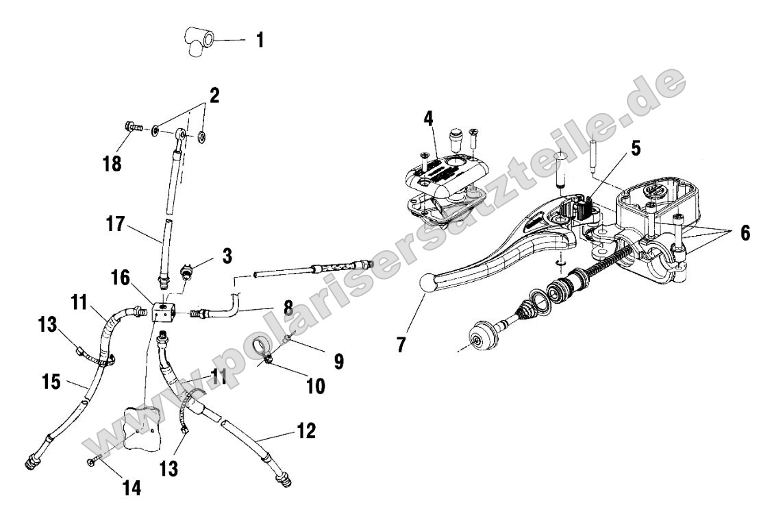 Controls - Master Cylinder/Brake Line