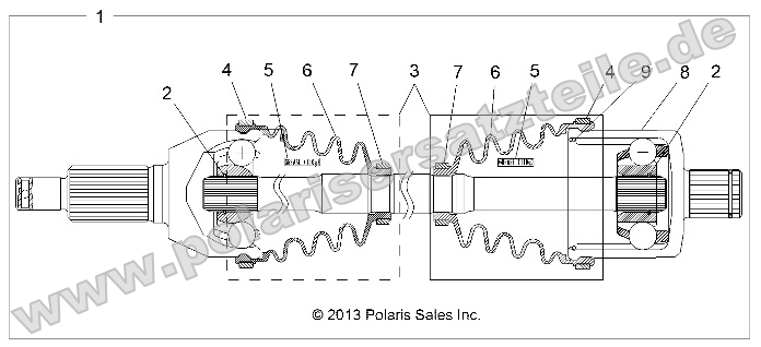 Drive Train, Rear Half Shaft