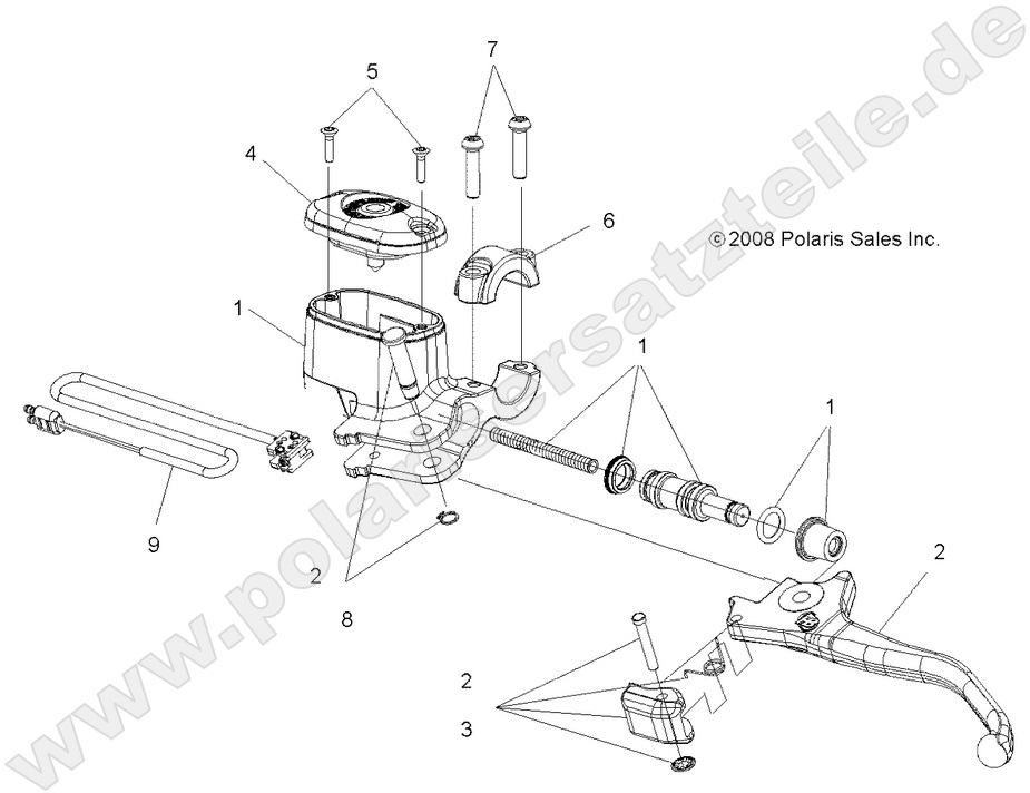 BRAKES, FRONT BRAKE LEVER and MASTER CYLINDER