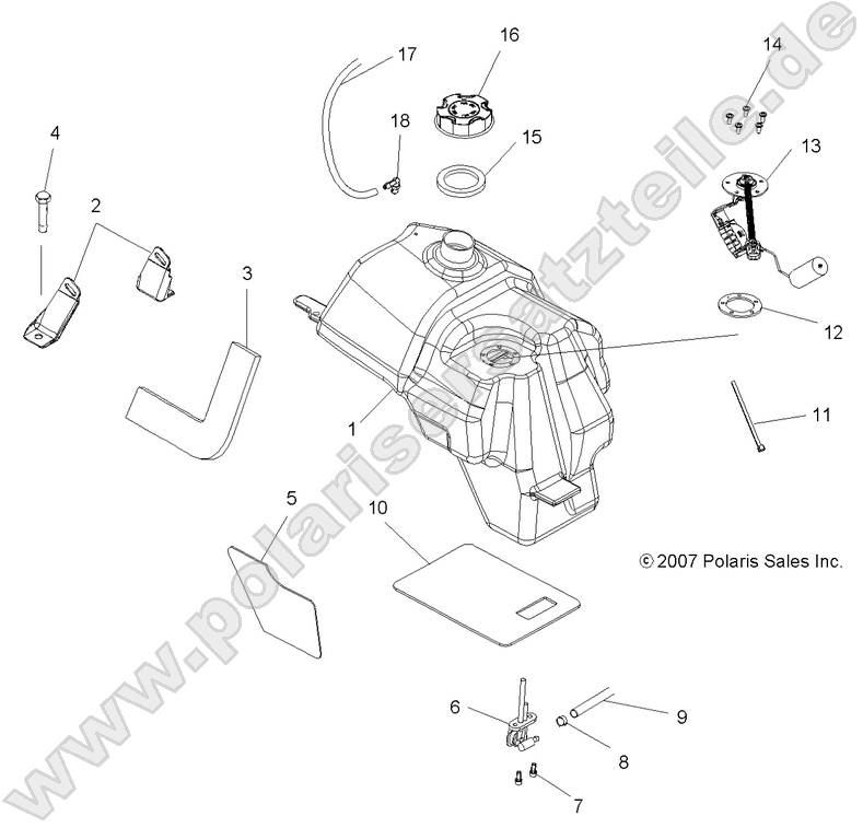 BODY, FUEL TANK ASM.