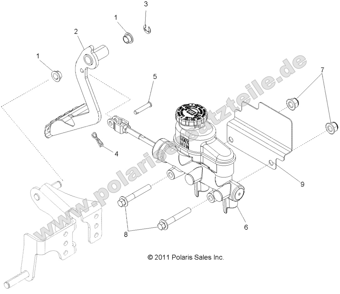 BRAKES, PEDAL and MASTER CYLINDER