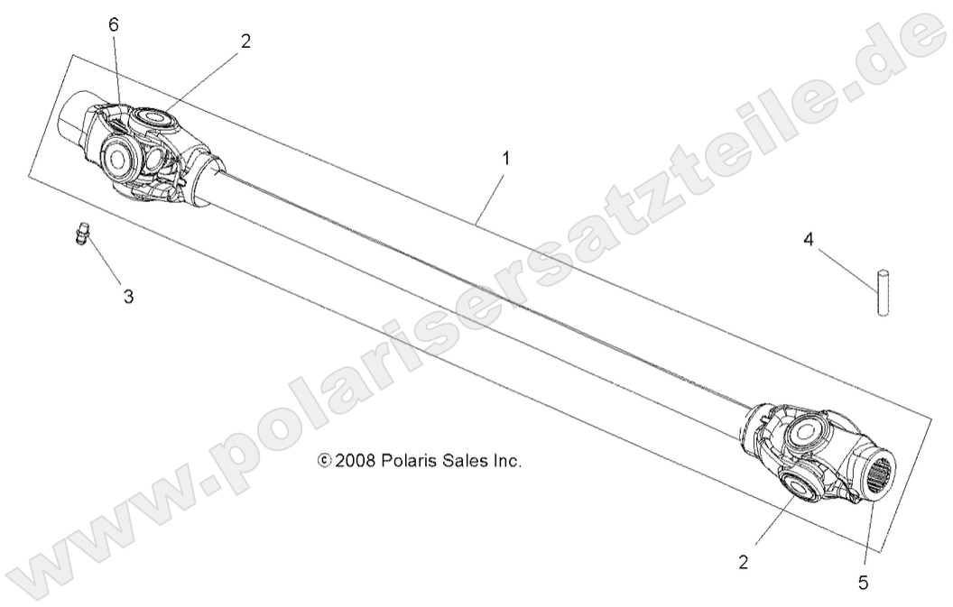 DRIVE TRAIN, PROP SHAFT, FRONT