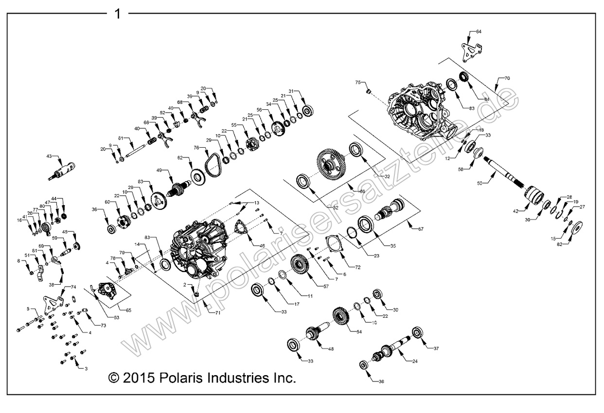 DRIVE TRAIN, MAIN GEARCASE INTERNALS
