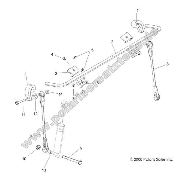 SUSPENSION, STABILIZER BAR, FRONT