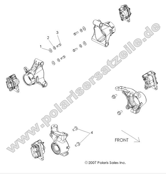 BRAKES, CALIPER MOUNTING