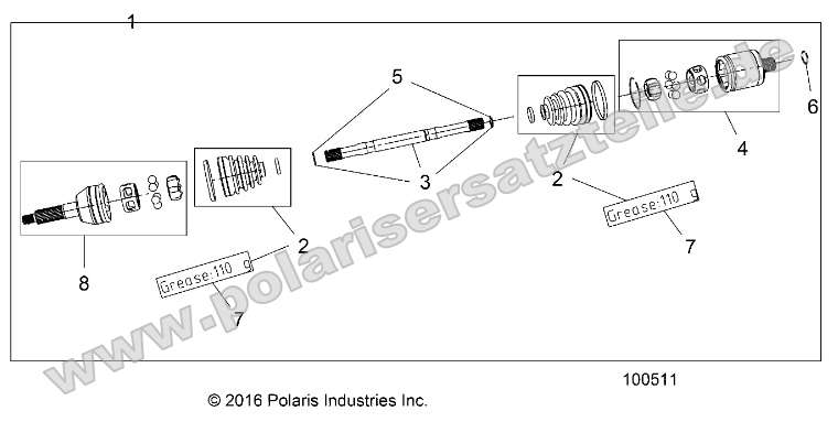 Drive Train, Rear Half Shaft (from 4/26/16)