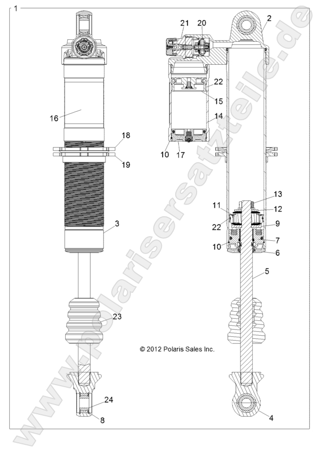 SUSPENSION, FRONT SHOCK