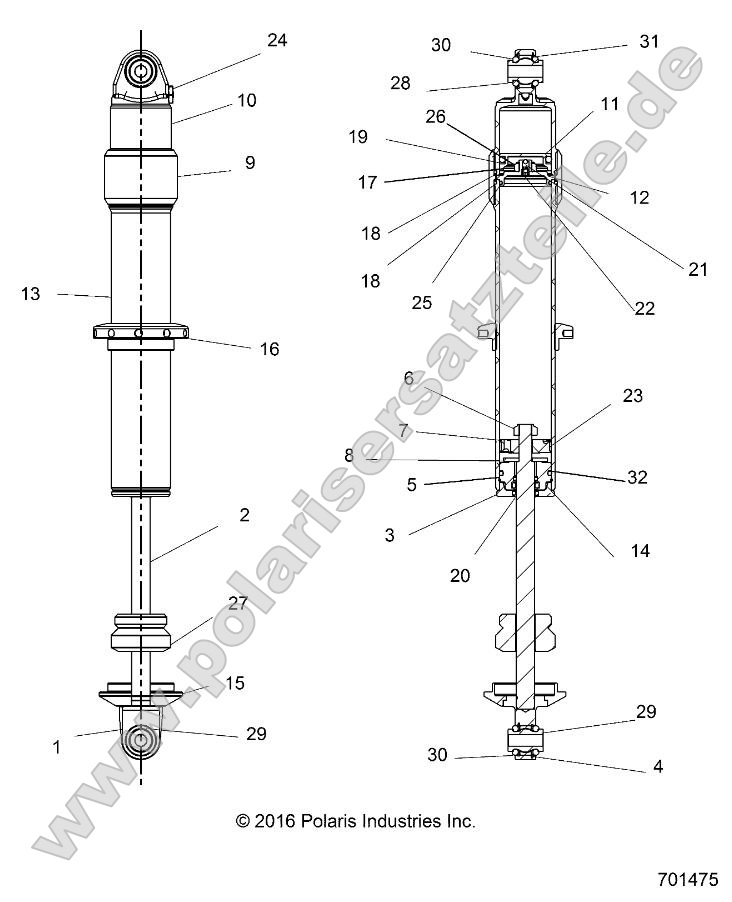 Suspension, Front Shock Internals