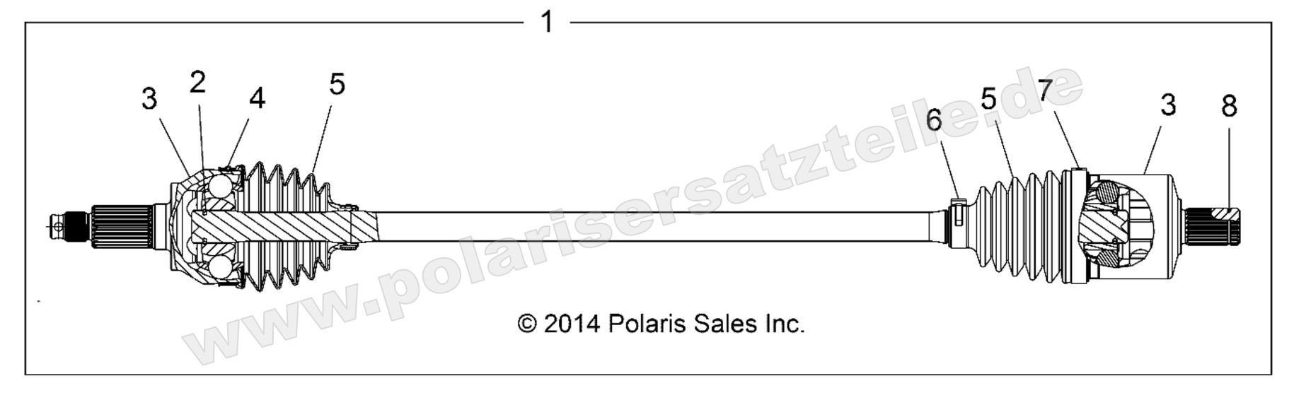 DRIVE TRAIN, FRONT HALF SHAFT