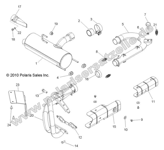 ENGINE, EXHAUST SYSTEM