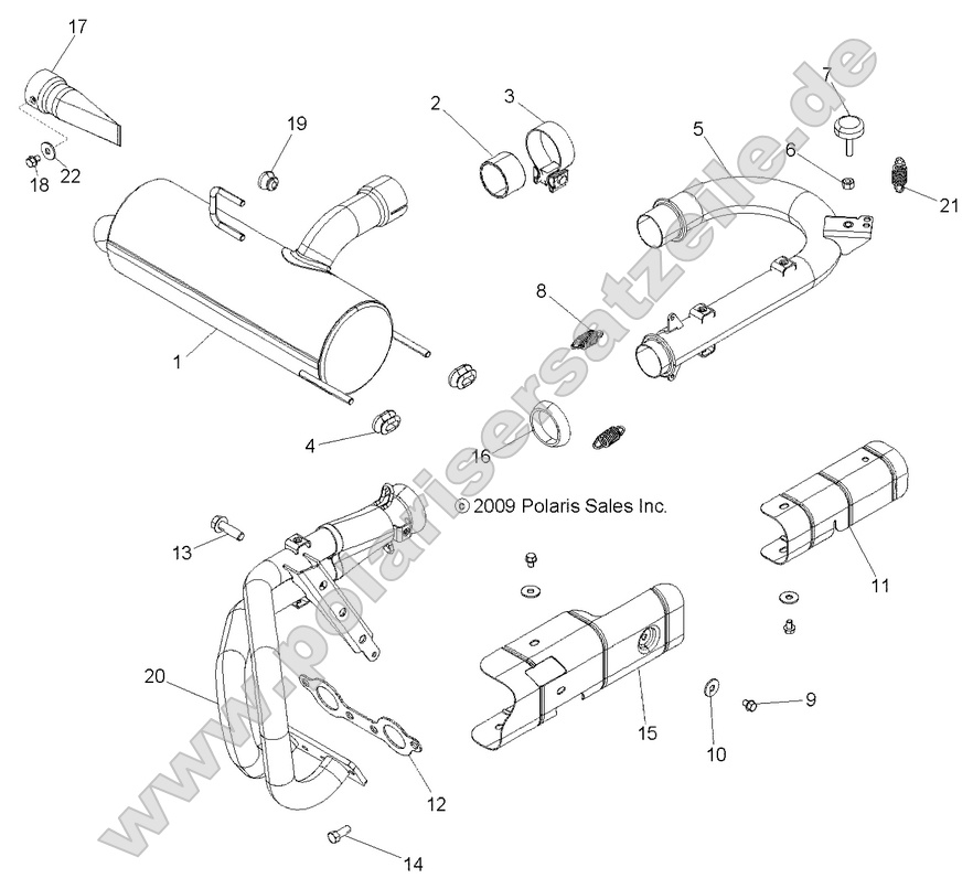 ENGINE, EXHAUST SYSTEM