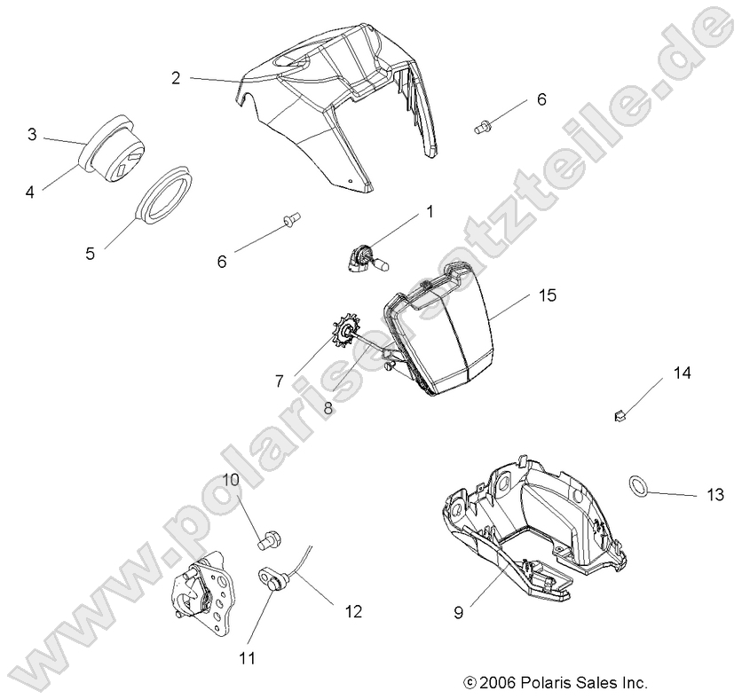 HEADLIGHT POD and SPEEDOMETER
