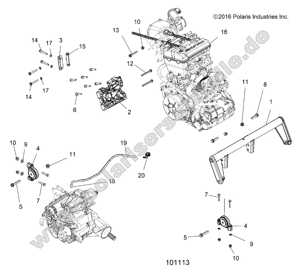 Engine, Engine Mounting
