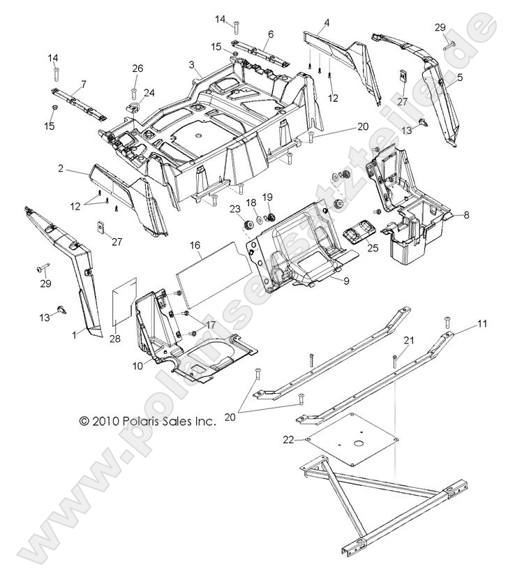 BODY, REAR RACK and FENDERS