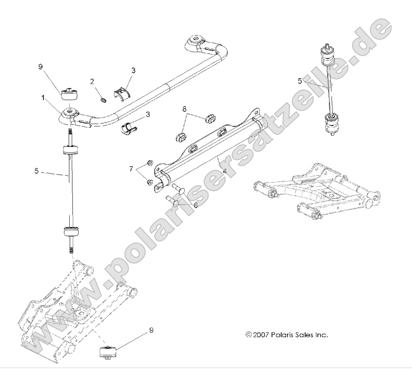 suspensopn stabilizer bar rear