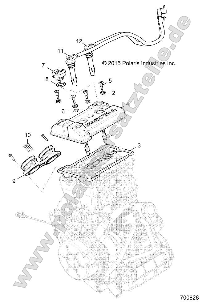 Engine, Throttle Body and Valve Cover