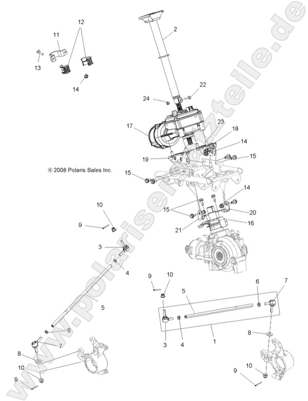 STEERING, STEERING POST ASM.
