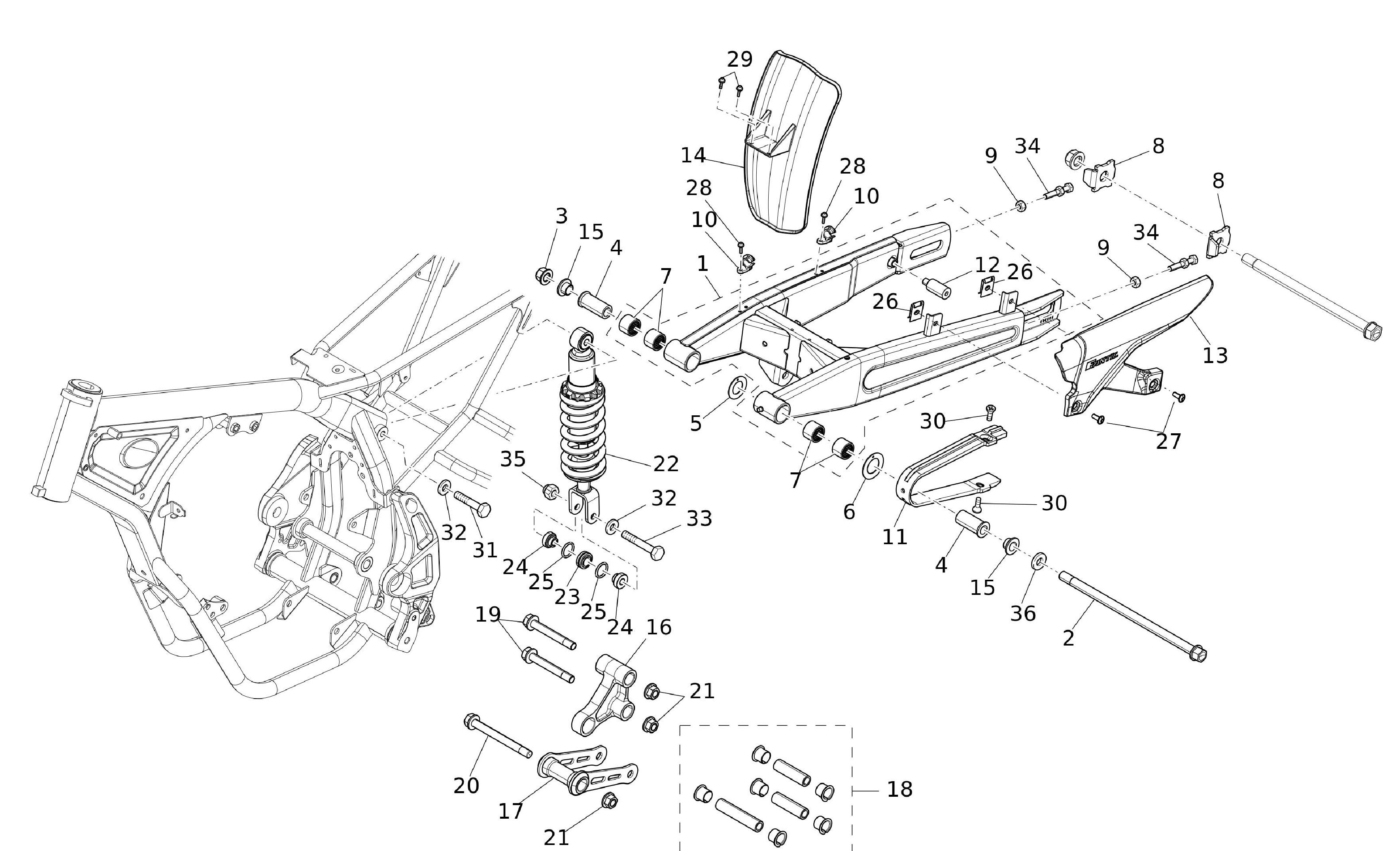 Hinterradschwinge Hinterradschwinge