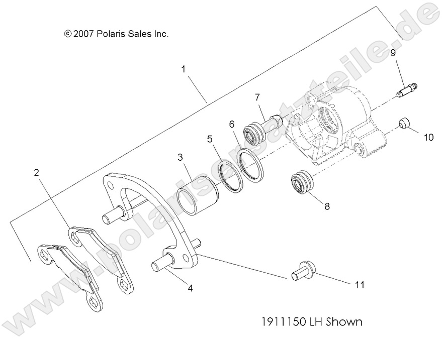 BRAKES, FRONT CALIPER