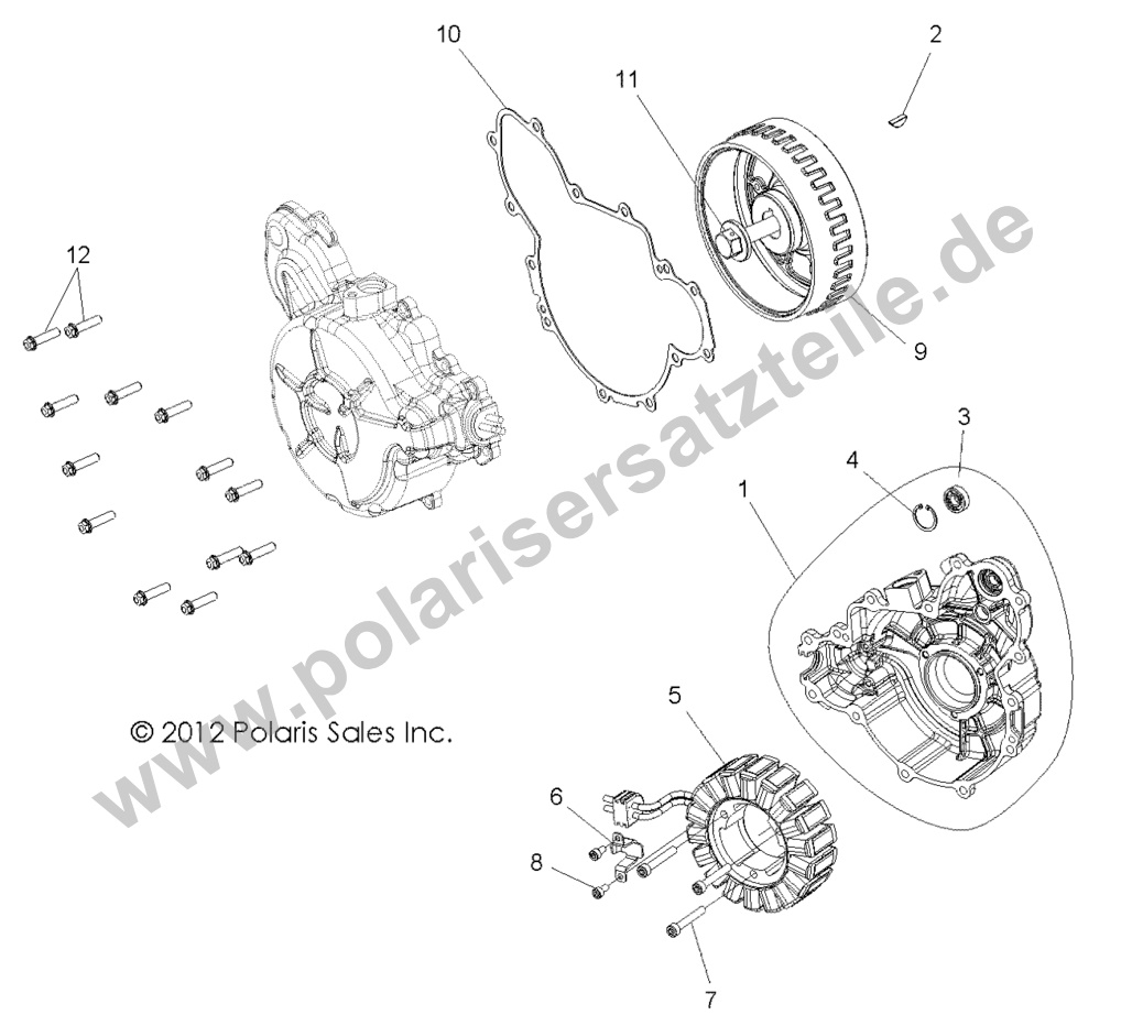 ENGINE, STATOR and COVER