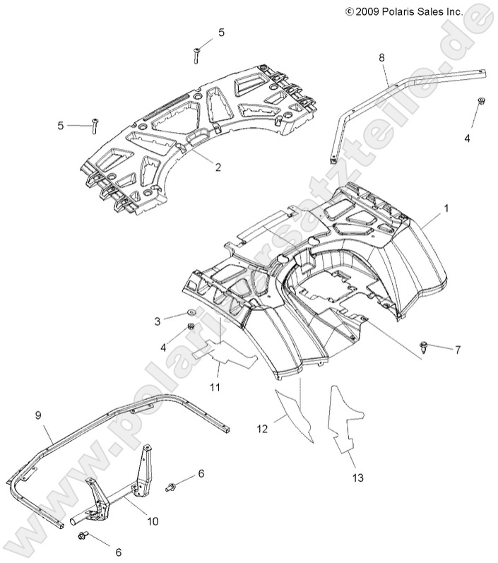 BODY, REAR CAB and REAR RACK