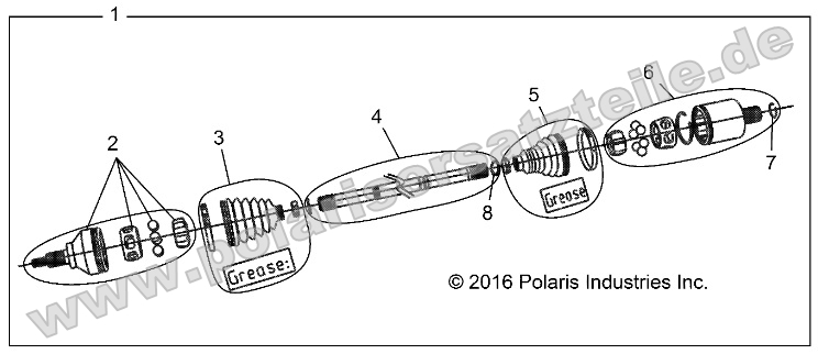 Drive Train, Front Half Shaft (701208)