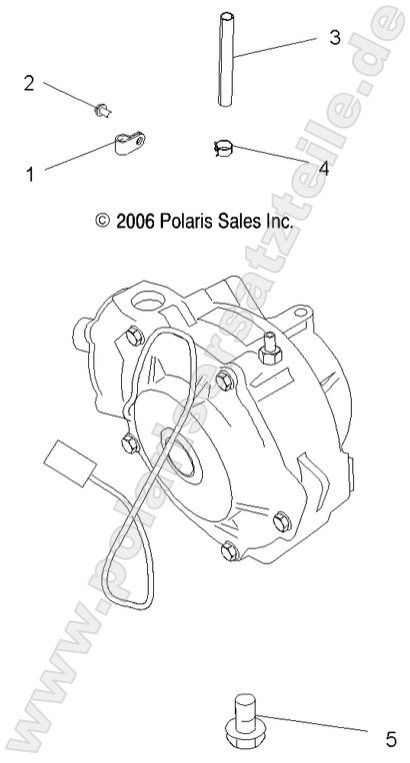 DRIVE TRAIN, FRONT GEARCASE MOUNTING