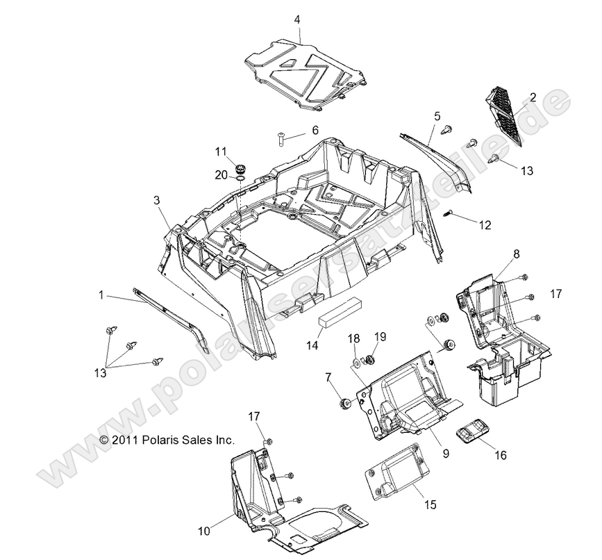 BODY, REAR RACK and FENDERS